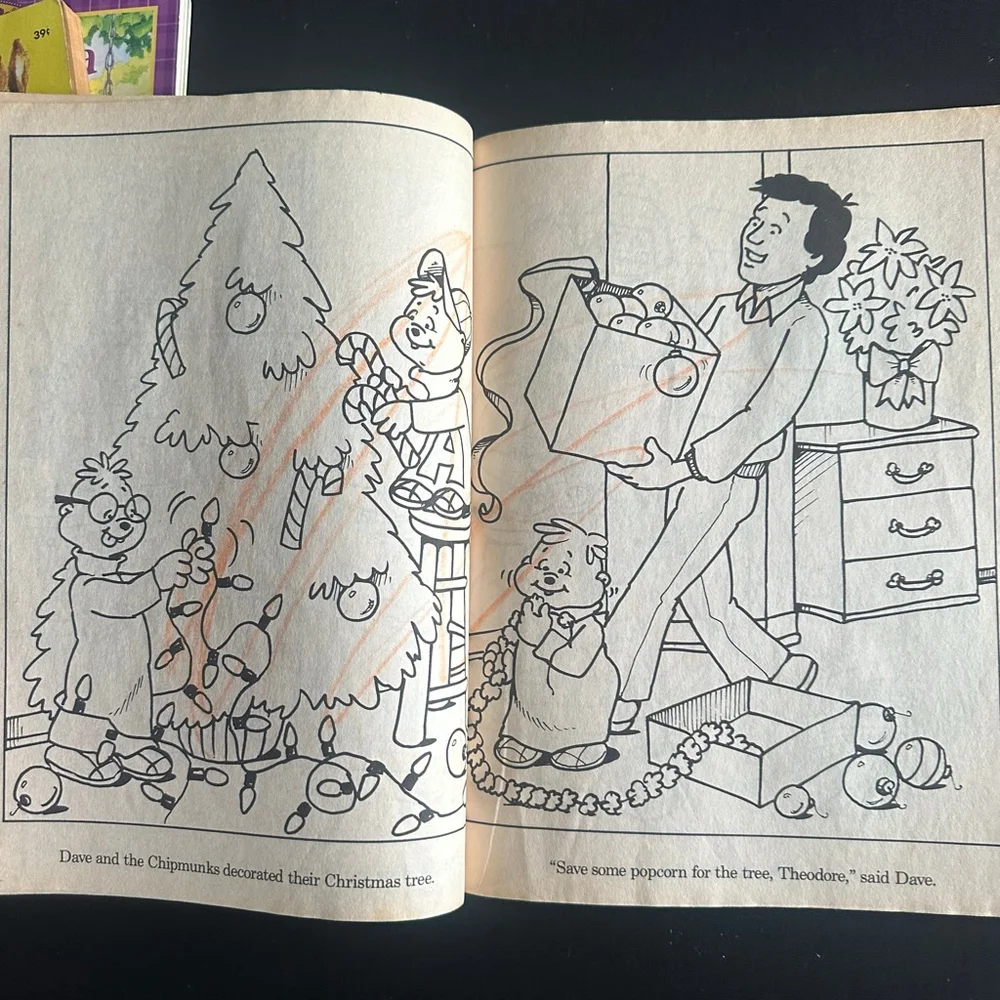 Happy House Christmas Coloring Books 80’s movie prop